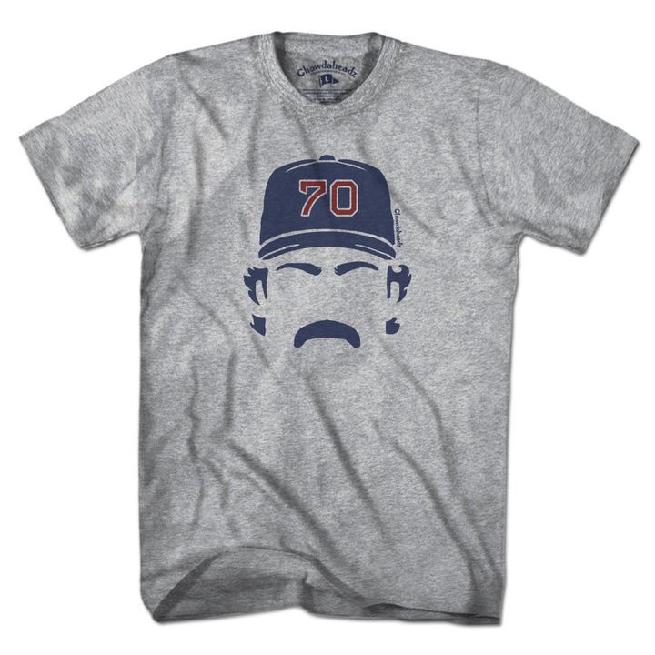 Men's Tee in Gray with Tolle Time Boston Baseball graphic