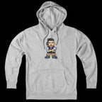Hoodie in Gray with Mini Vrabel New England football crest graphic