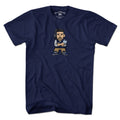 Men's Tee in Navy with Mini Vrabel New England football crest graphic