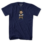 Men's Tee in Navy with Mini Vrabel New England football crest graphic