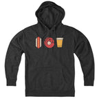 Hotdog Baseball Beer Hoodie