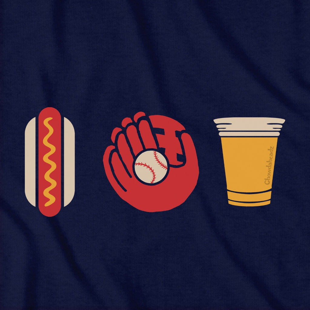 Hotdog Baseball Beer T-Shirt