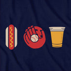 Hotdog Baseball Beer T-Shirt