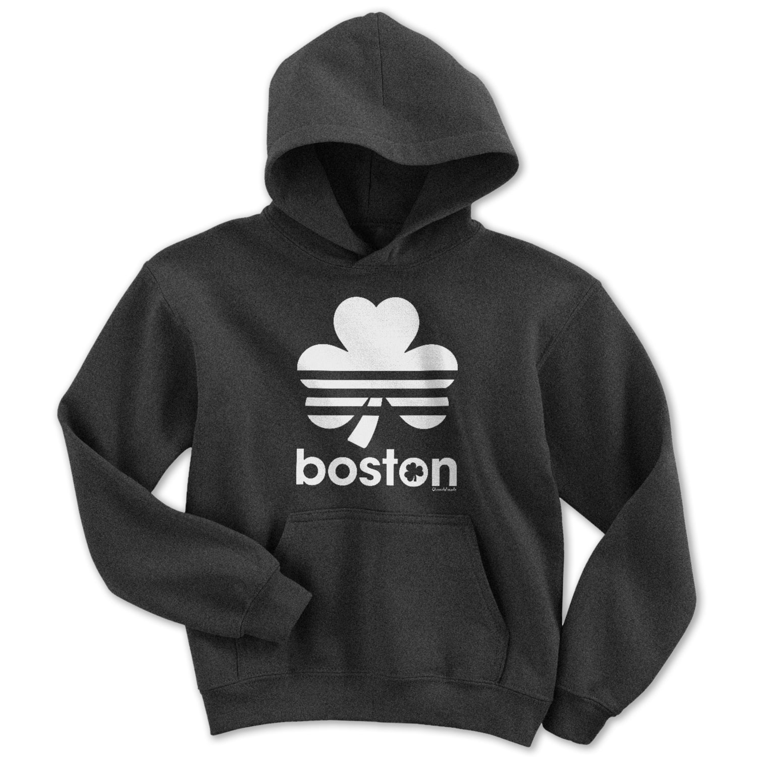 Boston Shamrock Retro Youth Hoodie - Chowdaheadz