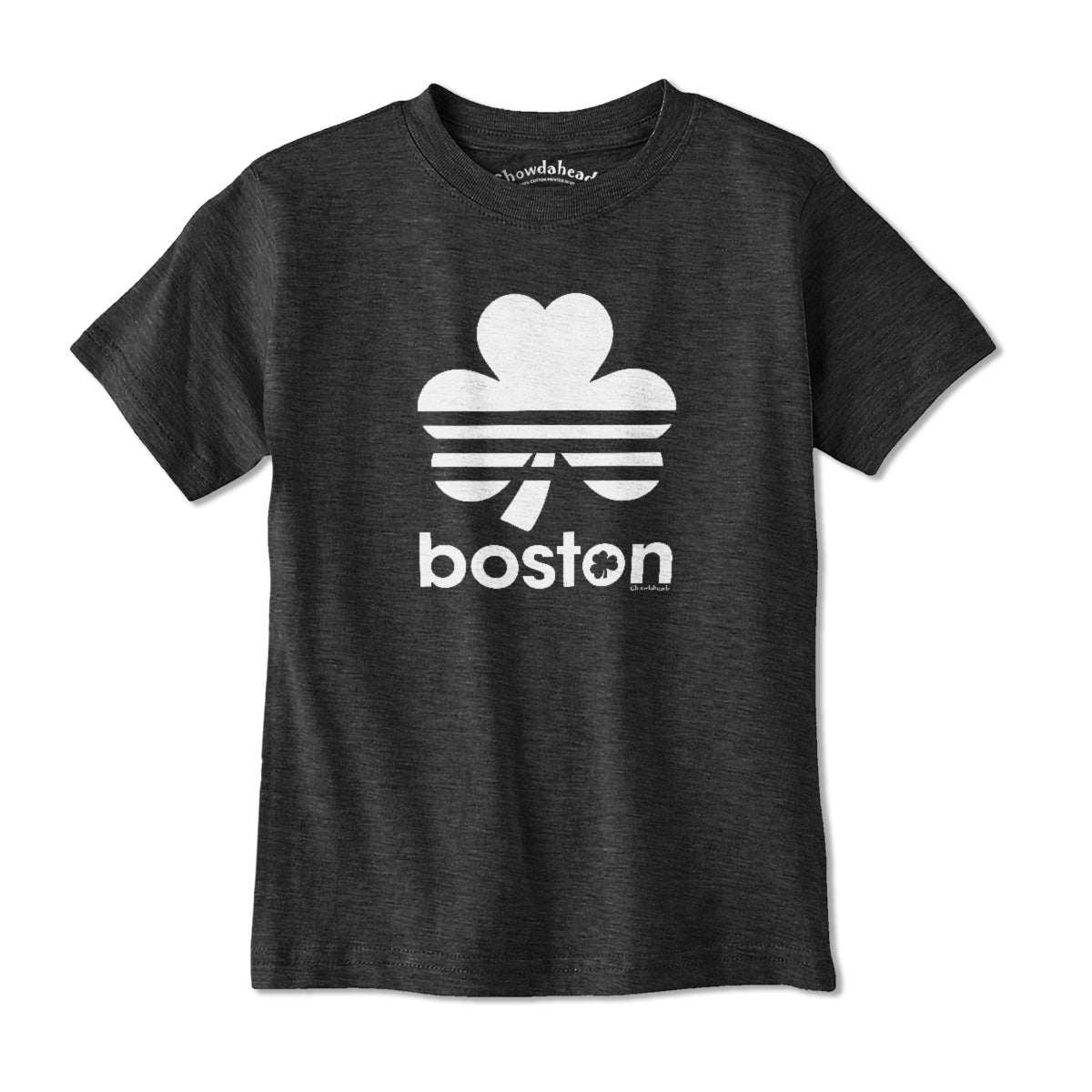 Boston Shamrock Retro Youth T-Shirt - Chowdaheadz