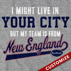 My Football Team Is In New England Custom Hoodie