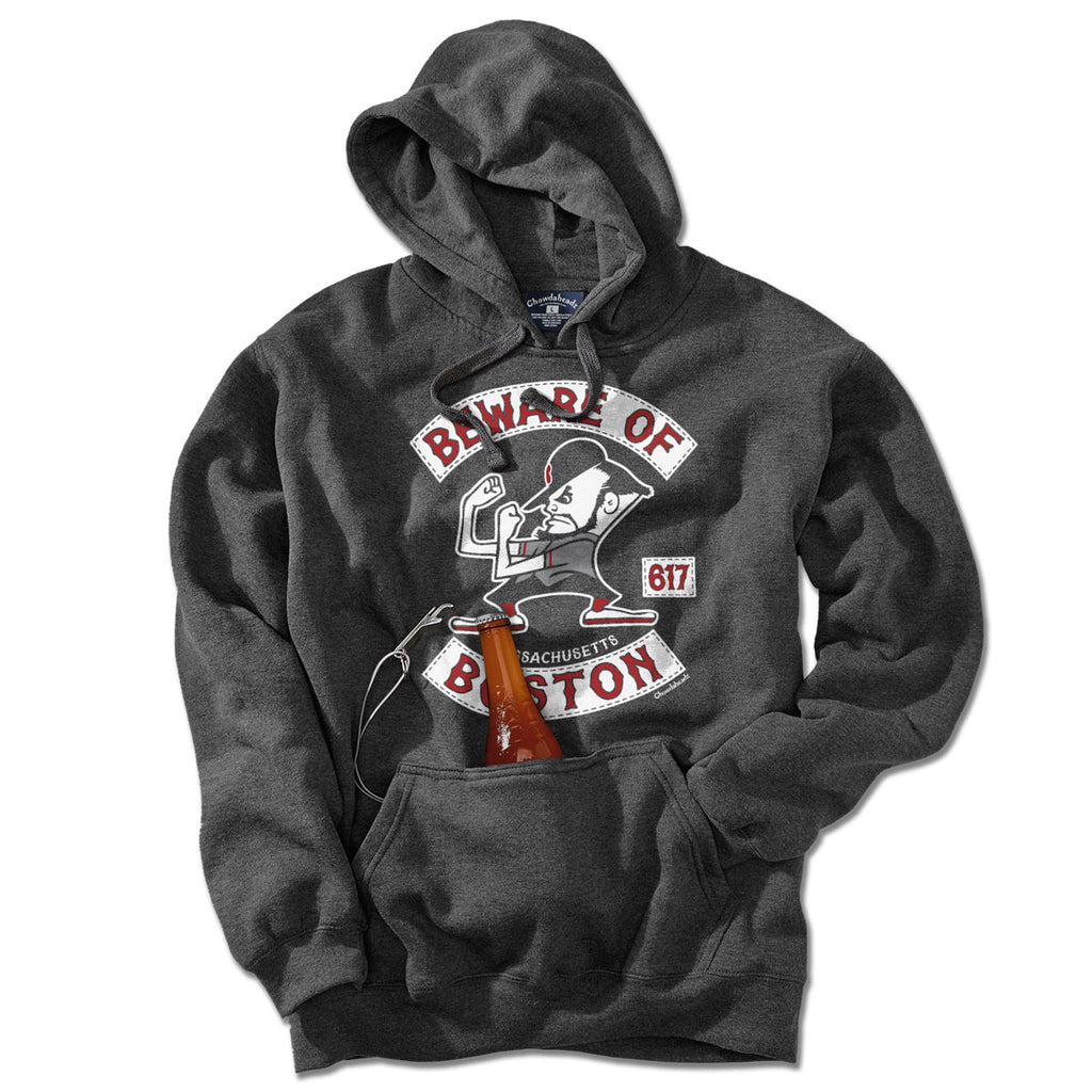 Beware Of Boston Fightin' Fan Tailgater Hoodie