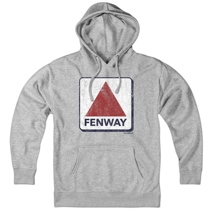 Fenway Sign Hoodie — hoodie flat lay in Gray
