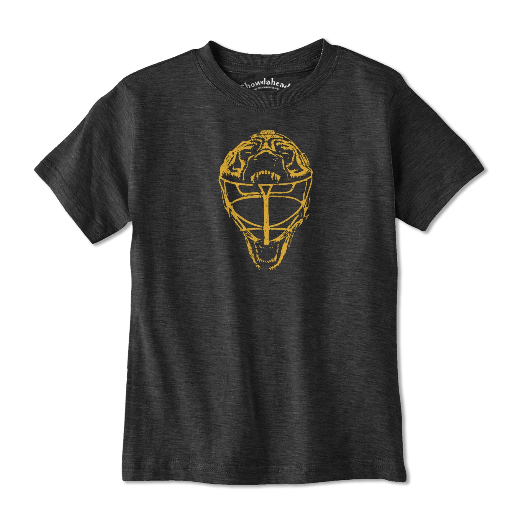 Boston Vintage Goalie Mask Youth T-Shirt - Chowdaheadz