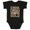 I Drool Black & Gold Infant One Piece