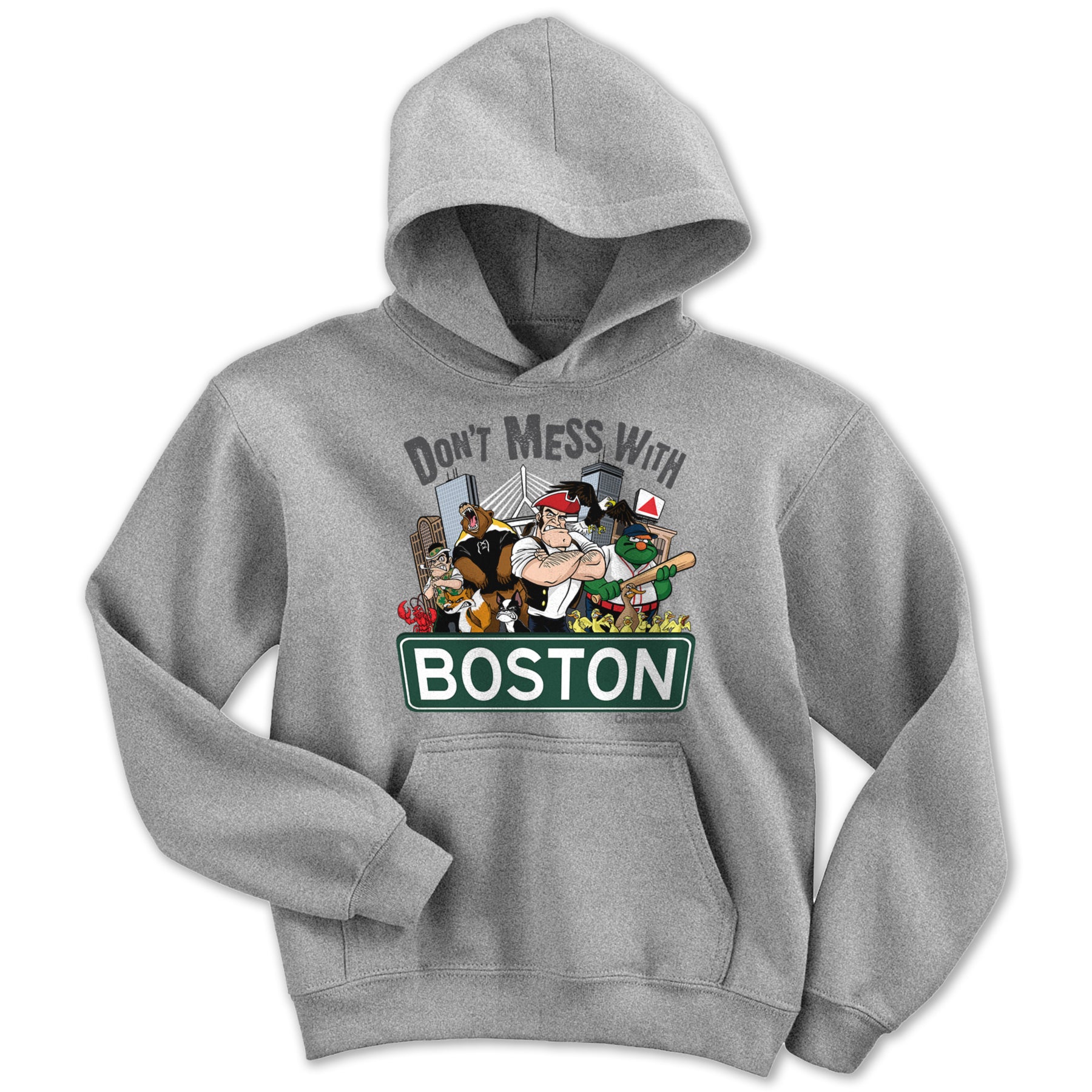 Don't Mess With Boston Youth Hoodie - Chowdaheadz