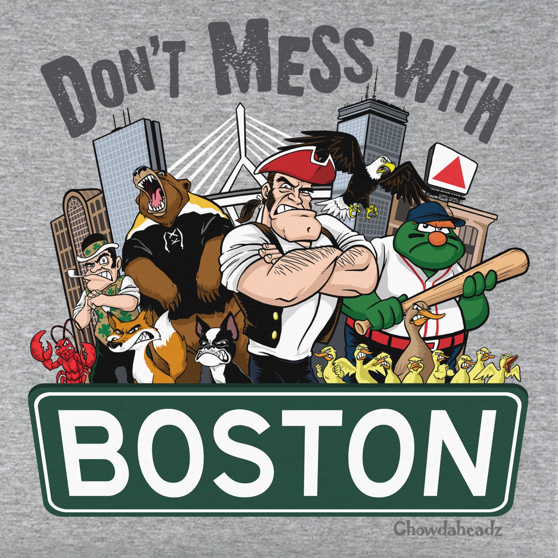 Don't Mess With Boston Youth T-Shirt - Chowdaheadz