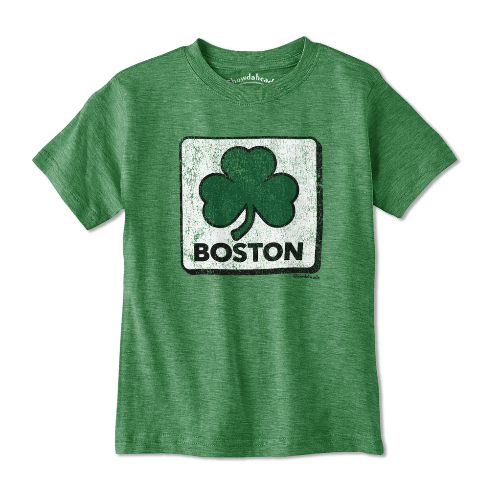 Vintage Shamrock Sign Youth T-Shirt - Chowdaheadz