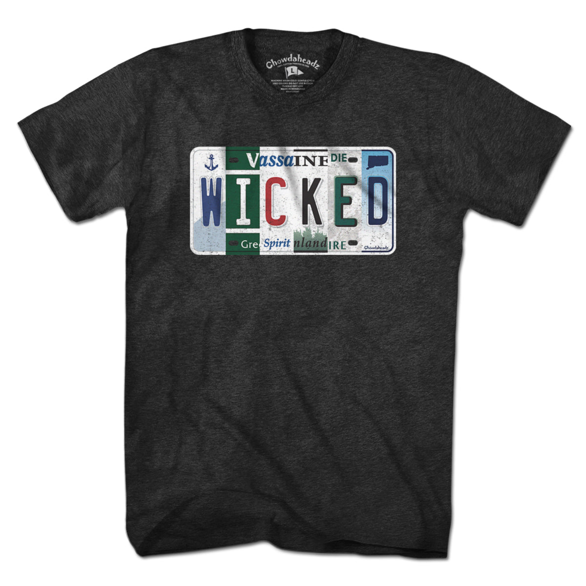 Wicked New England License Plate T-Shirt - Chowdaheadz