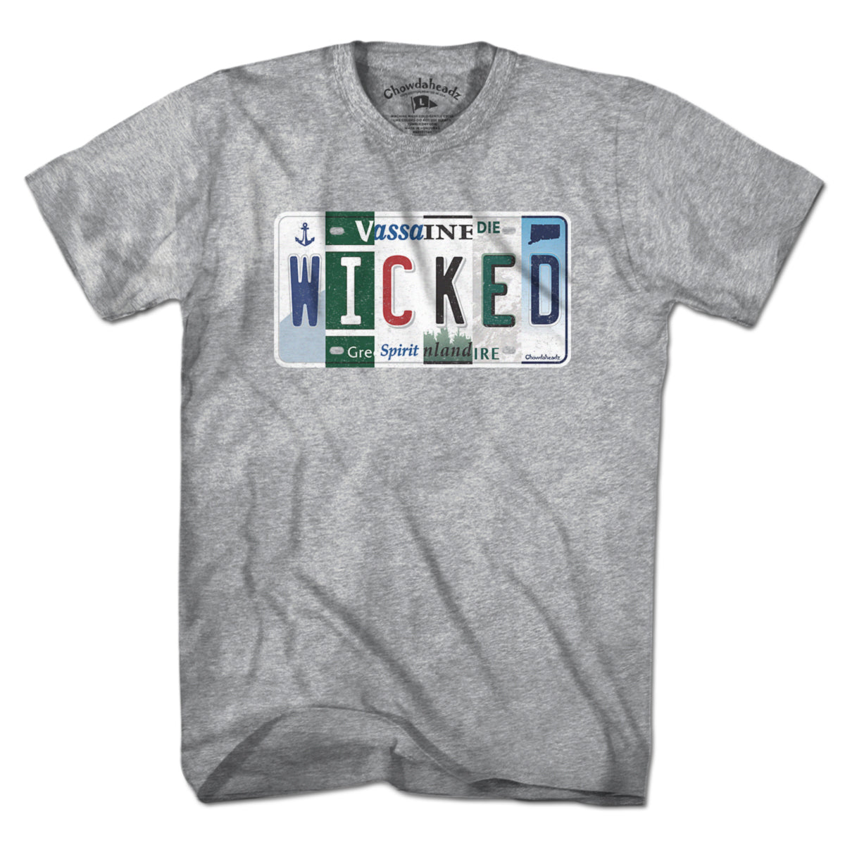 Wicked New England License Plate T-Shirt - Chowdaheadz