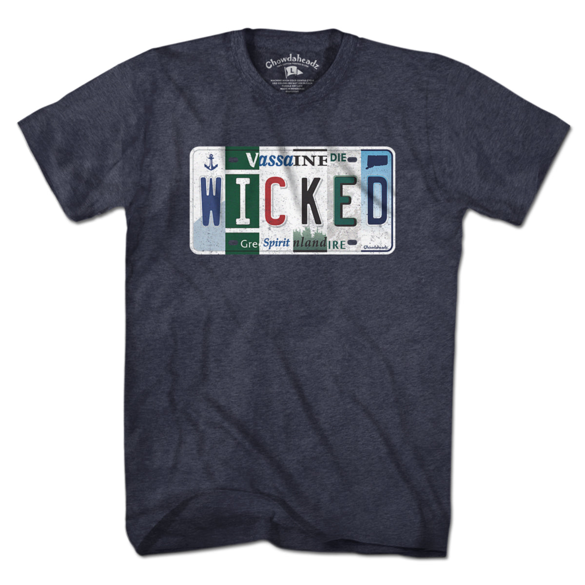 Wicked New England License Plate T-Shirt - Chowdaheadz