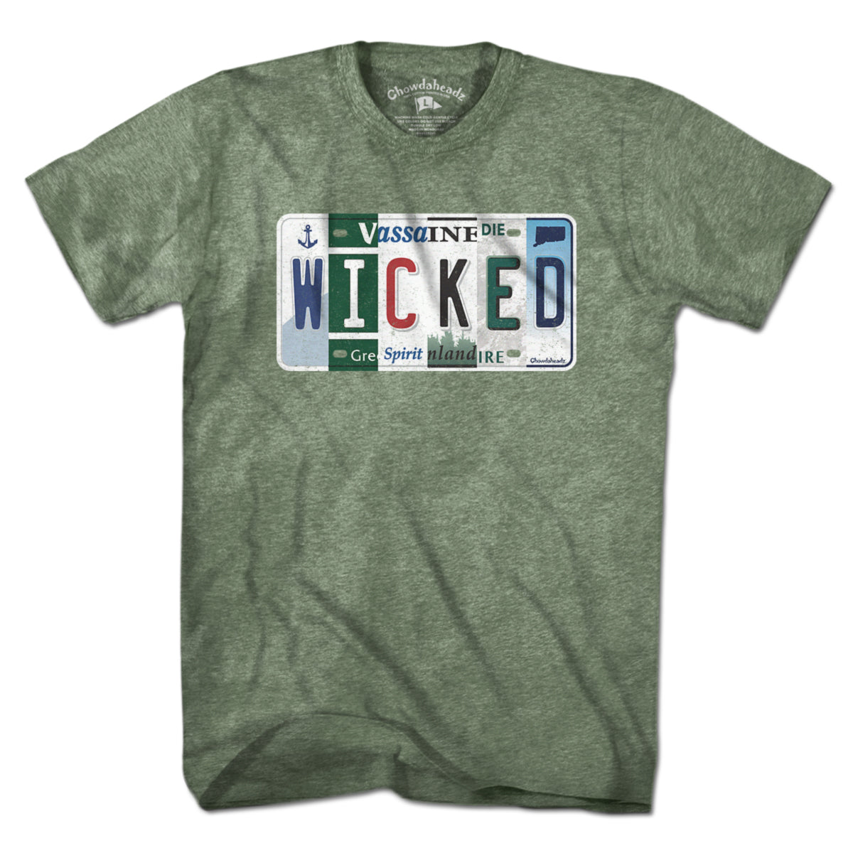 Wicked New England License Plate T-Shirt - Chowdaheadz
