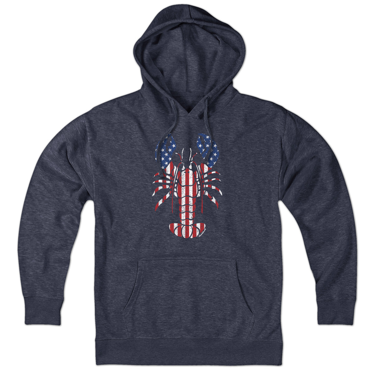 Lobstah ’Merica USA hoodie with patriotic lobster-and-flag graphic — Boston coast patriotic hoodie