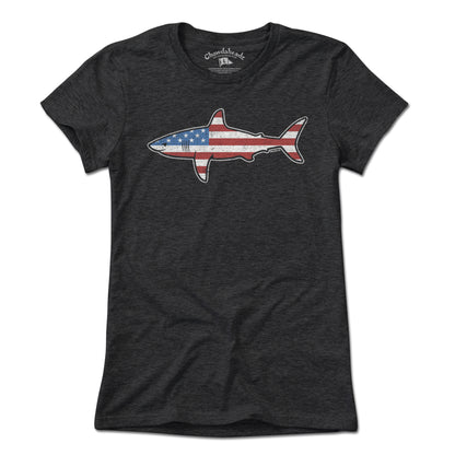 Stars and Stripes Shark T-Shirt