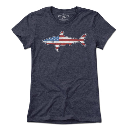 Stars and Stripes Shark T-Shirt