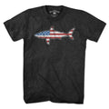 Stars and Stripes USA Shark t-shirt in alternate colorway — Cape Cod patriotic gift