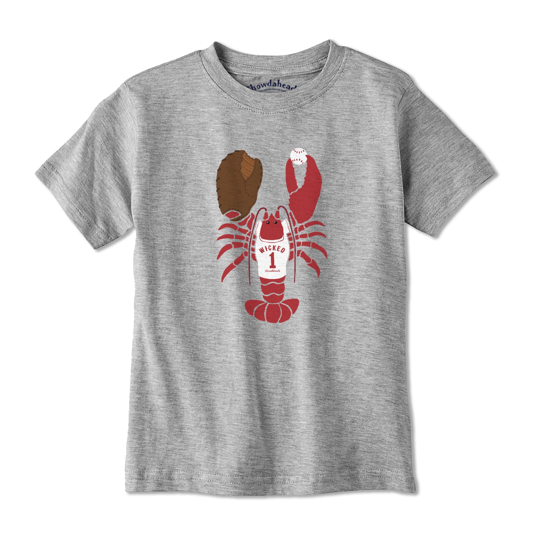 Wicked Lobstah Baseball Youth T-Shirt - Chowdaheadz