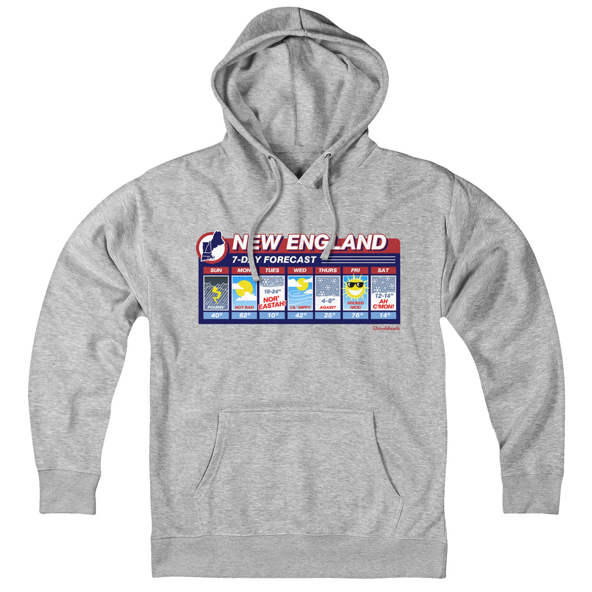 New England Weather Hoodie - Chowdaheadz