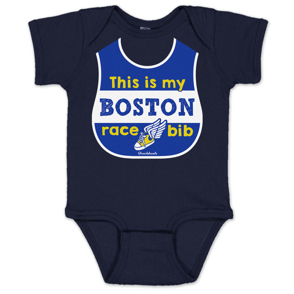 My Boston Race Bib Infant One Piece