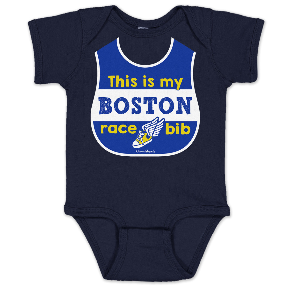 My Boston Race Bib Infant One Piece