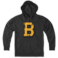 Black & Gold Big Block B Hoodie - Chowdaheadz