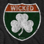 Wicked Irish Highway Sign Tailgater Hoodie - Chowdaheadz