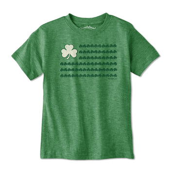 Irish Nation Shamrock Flag Youth T-Shirt - Chowdaheadz