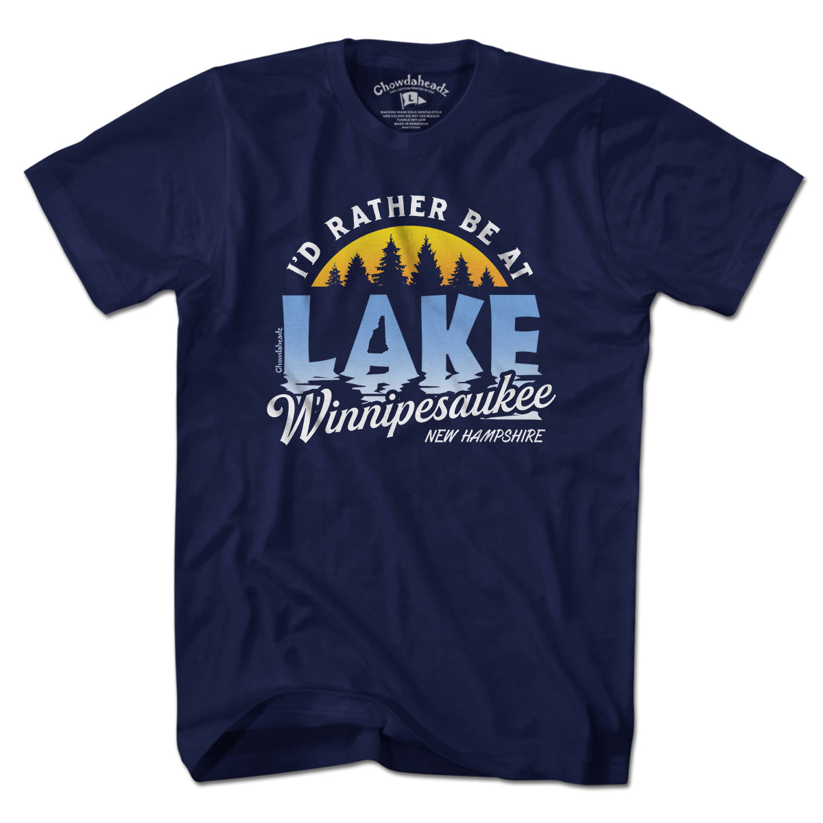 I'd Rather Be at Lake Winnipesaukee T-Shirt - Chowdaheadz