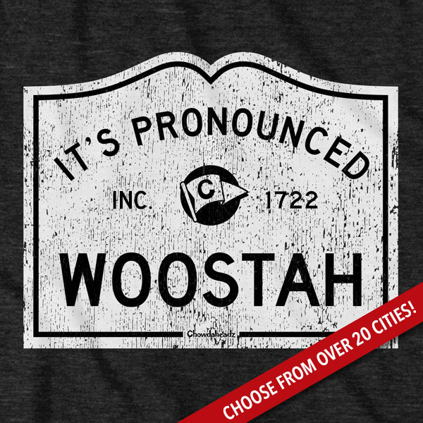 It's Pronounced... City Sign Hoodie - Chowdaheadz
