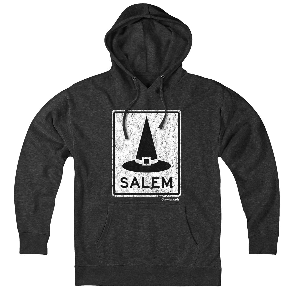 Salem MA Witch Hat Sign Hoodie - Chowdaheadz