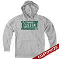 Custom Vermont License Plate Hoodie