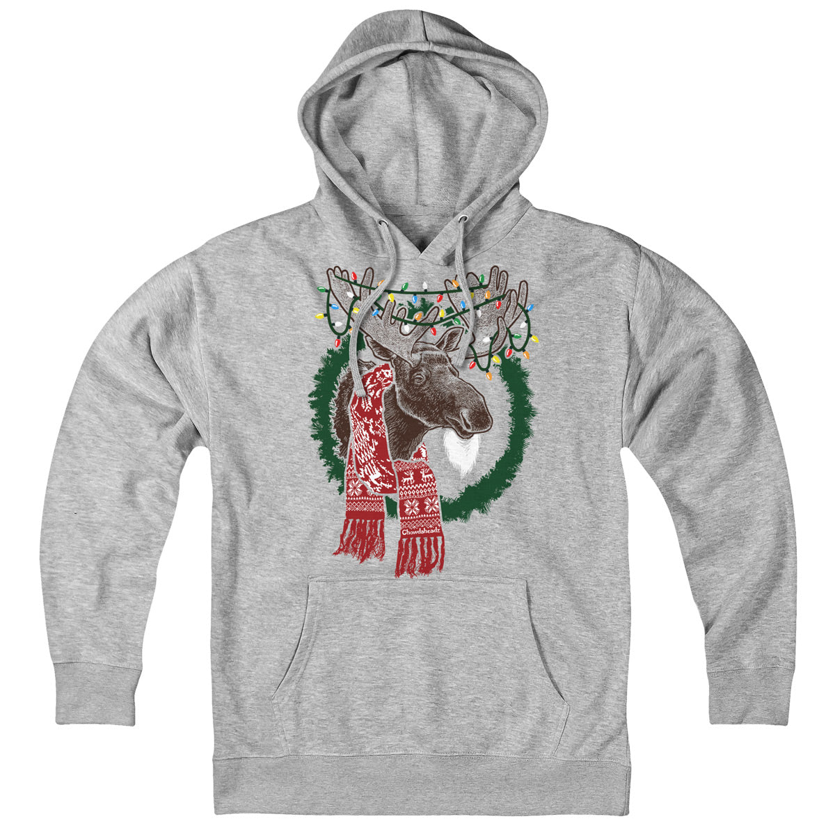 Merry Christmoose Holiday Hoodie - Chowdaheadz