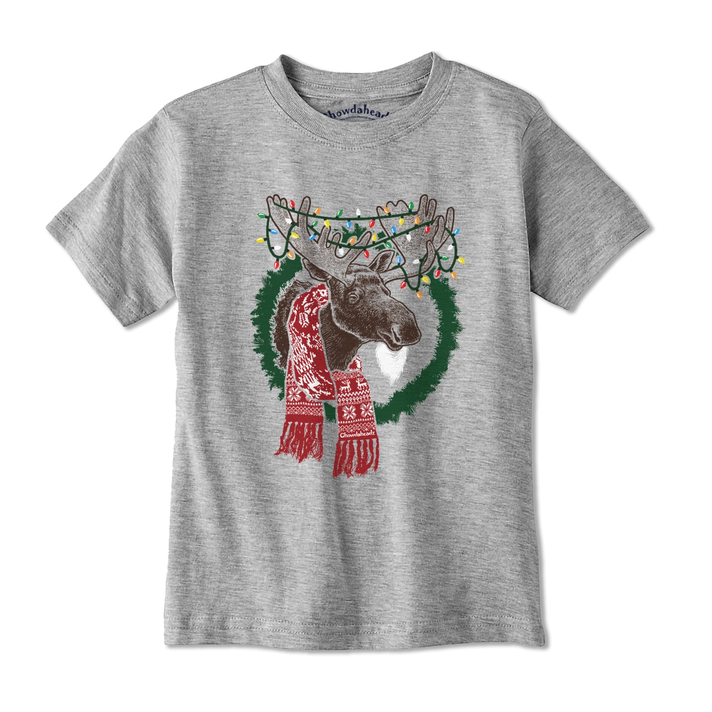 Merry Christmoose Holiday Youth T-Shirt - Chowdaheadz
