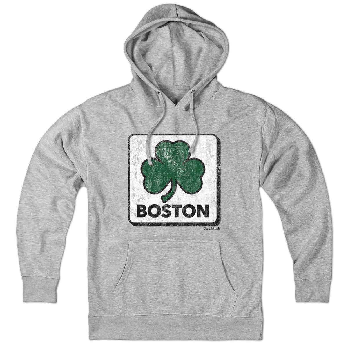 Vintage Shamrock Sign Hoodie - Chowdaheadz