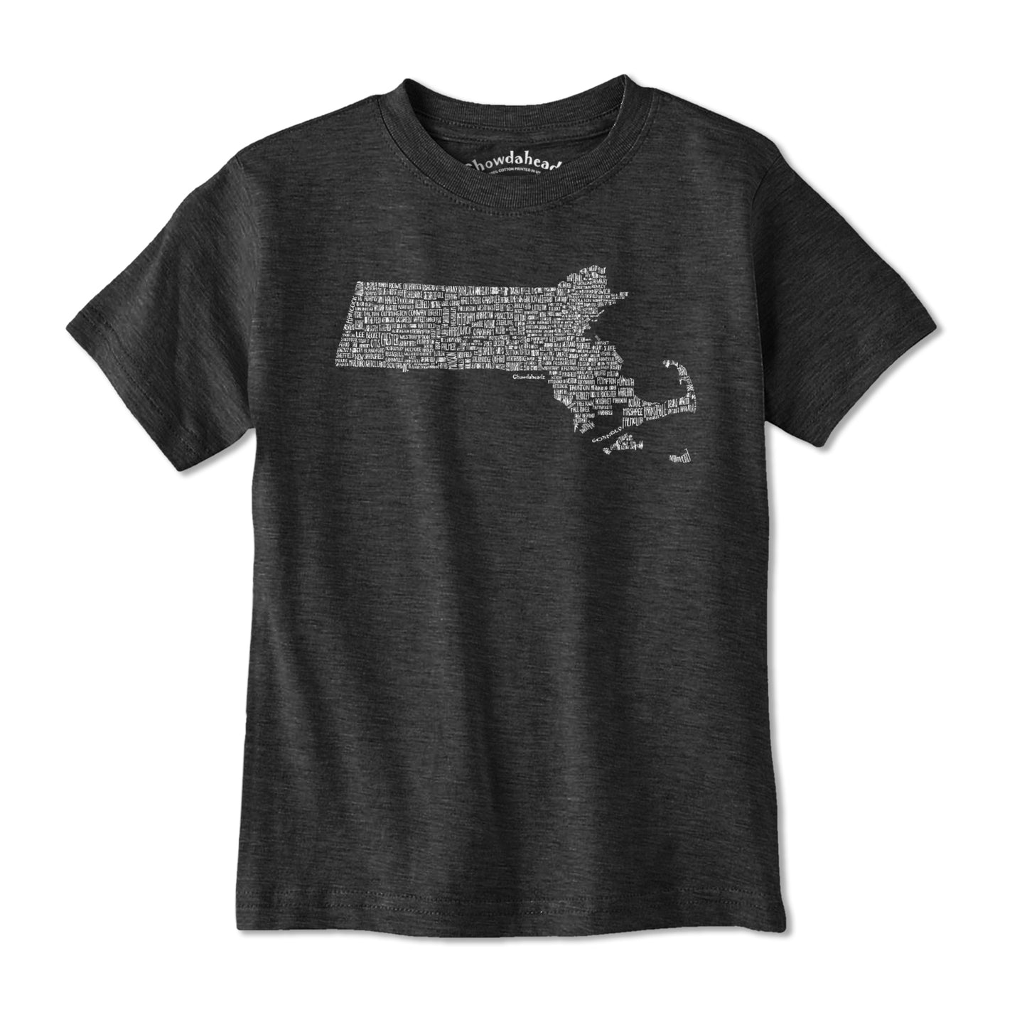 Massachusetts Cities & Towns Youth T-Shirt - Chowdaheadz