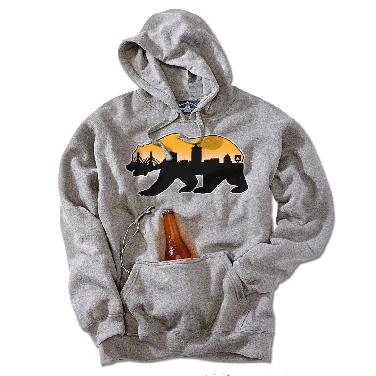Boston Bear Skyline Tailgater Hoodie - Chowdaheadz
