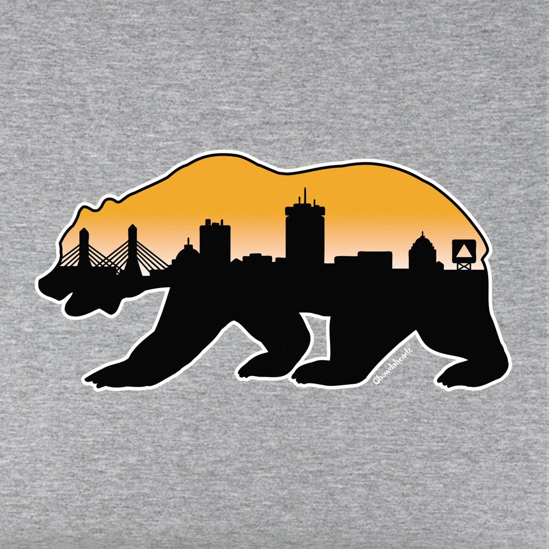 Boston Bear Skyline Youth Hoodie - Chowdaheadz