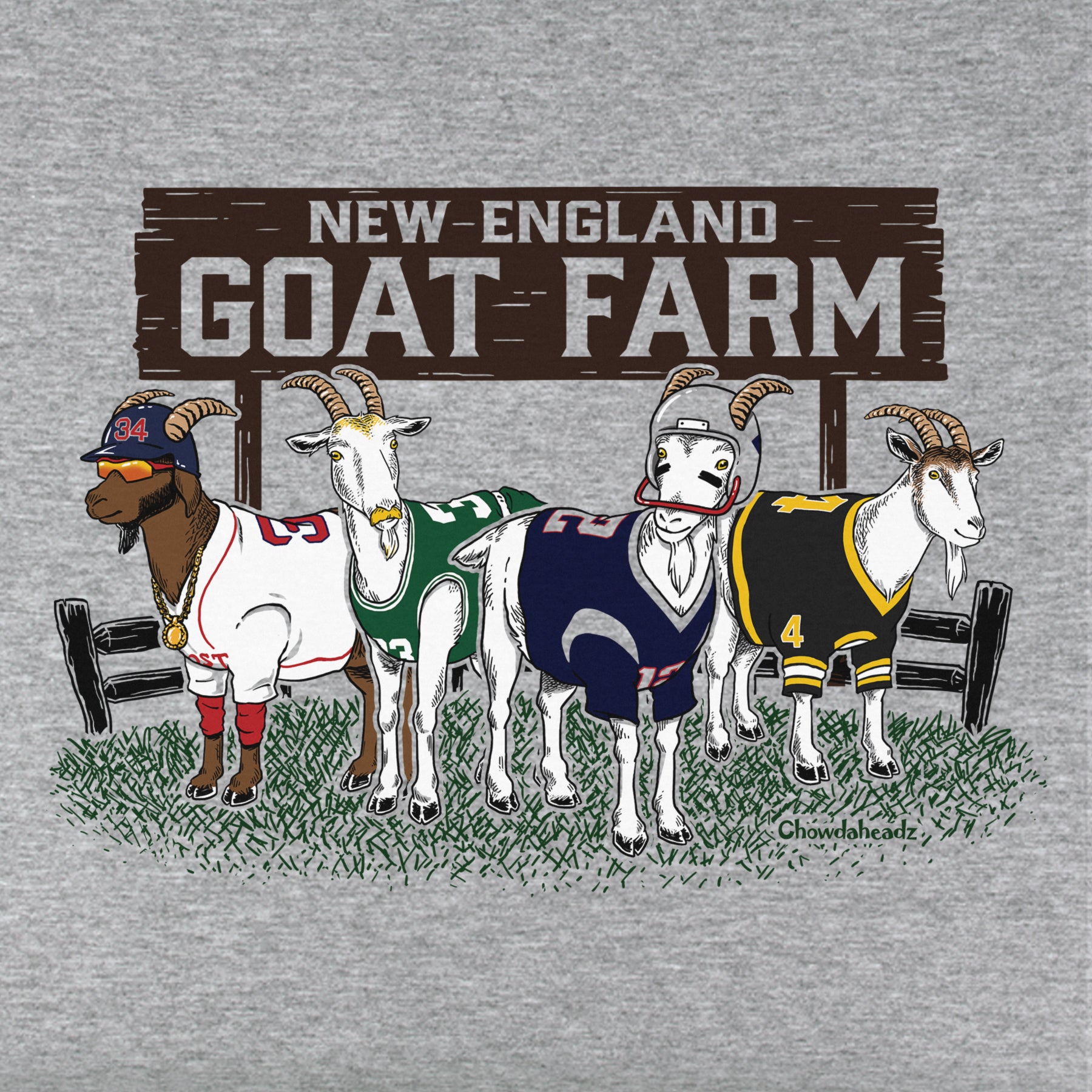 New England GOAT Farm Youth T-Shirt - Chowdaheadz
