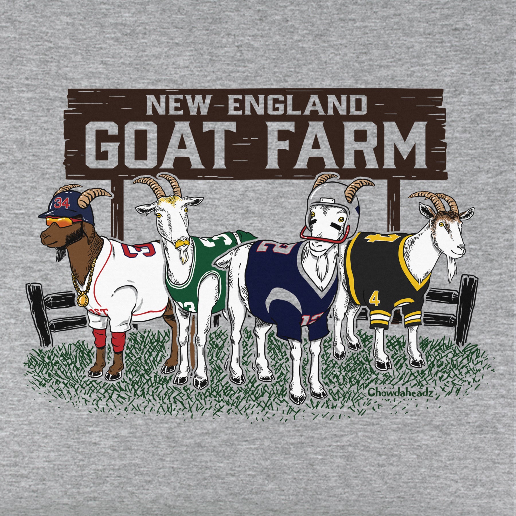 New England GOAT Farm Youth Hoodie - Chowdaheadz