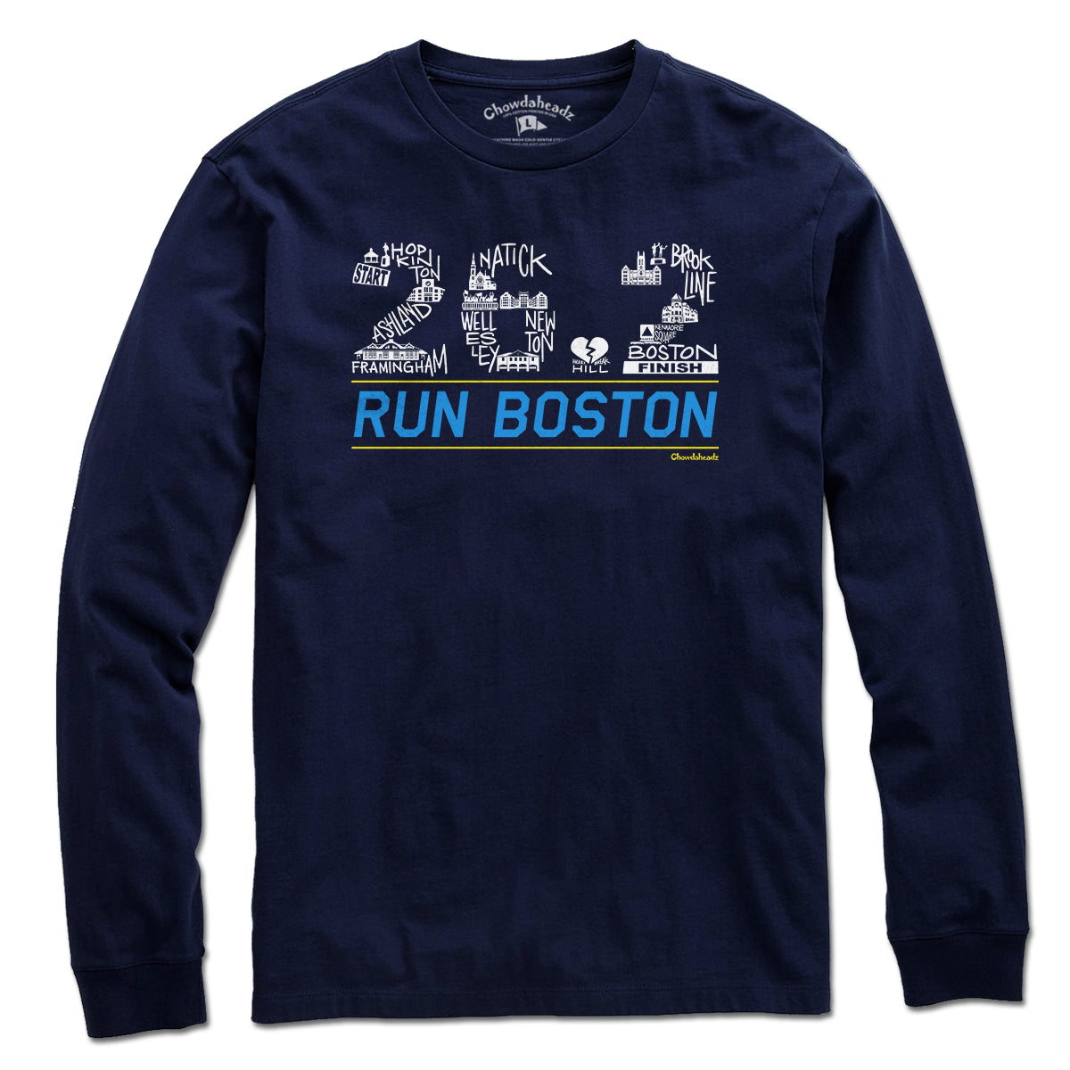 26.2 Run Boston Race Icons T-Shirt