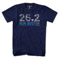 26.2 Run Boston Race Icons T-Shirt - Chowdaheadz