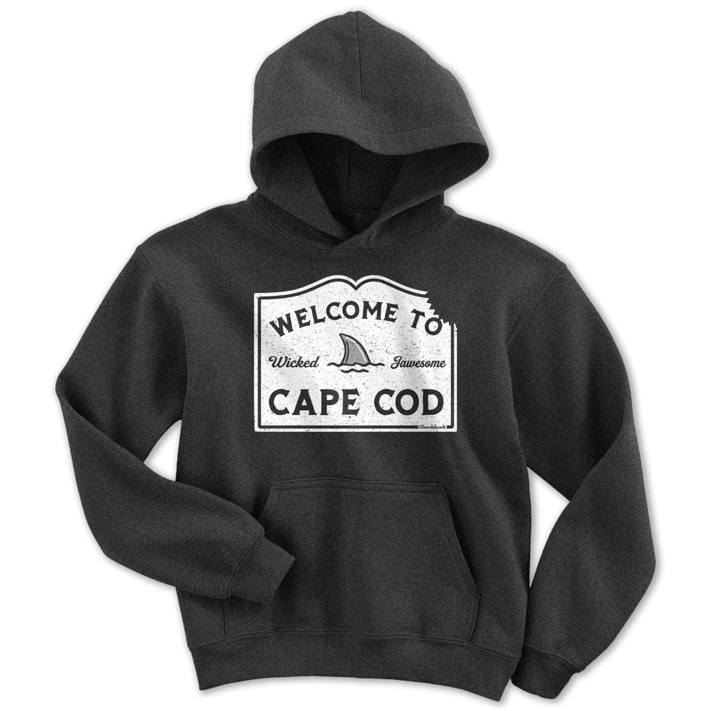Welcome To Cape Cod Sign Youth Hoodie - Chowdaheadz
