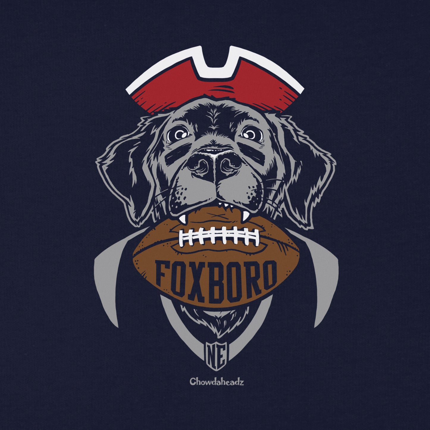 Foxboro Football Dog Youth T-Shirt - Chowdaheadz
