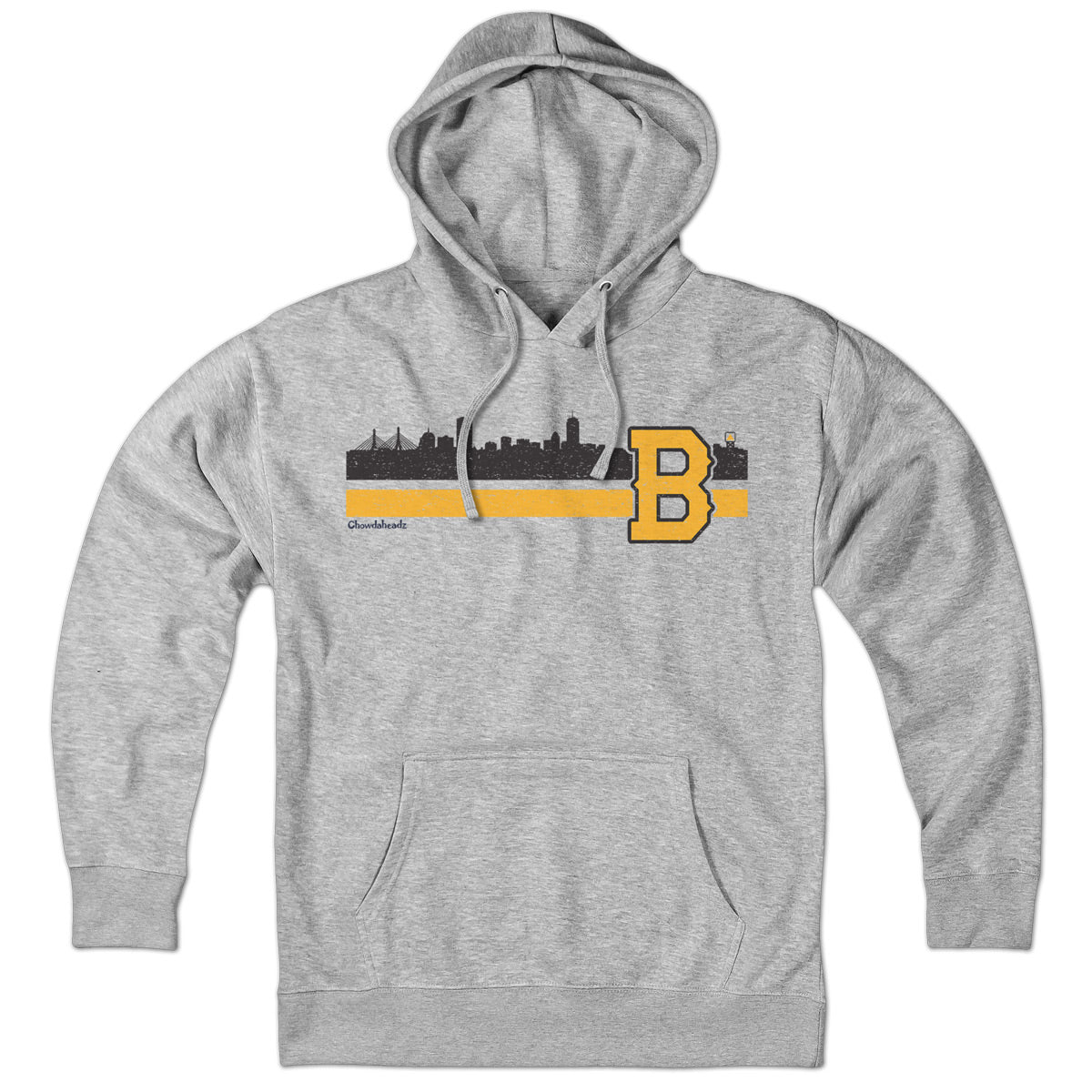 Boston B Black & Gold Sideline Hoodie - Chowdaheadz
