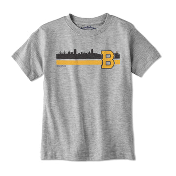 Boston B Black & Gold Sideline Youth T-Shirt - Chowdaheadz